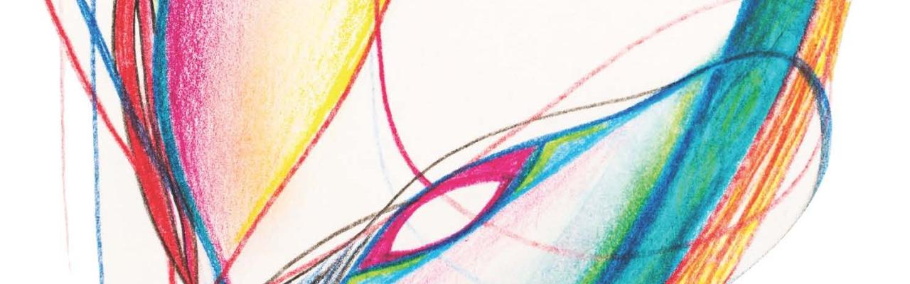abstract colorful lines drawing