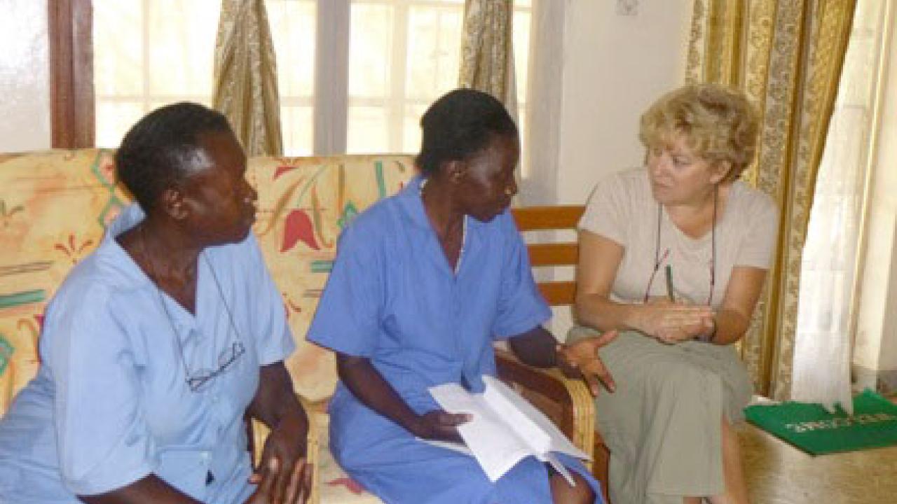 Dr. Randi Diamond visits palliative care team at Naggalama Hospital in Uganda