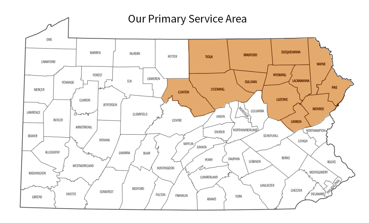 This map depicts the 13-county geographic area wherein the Weill Cornell is implementing services.