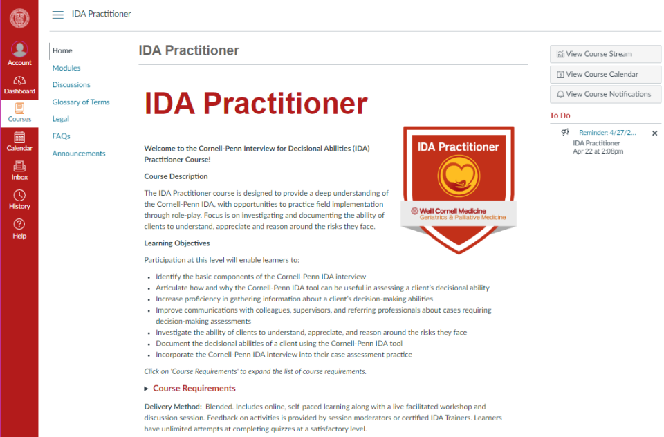 IDA Practitioner Home Page